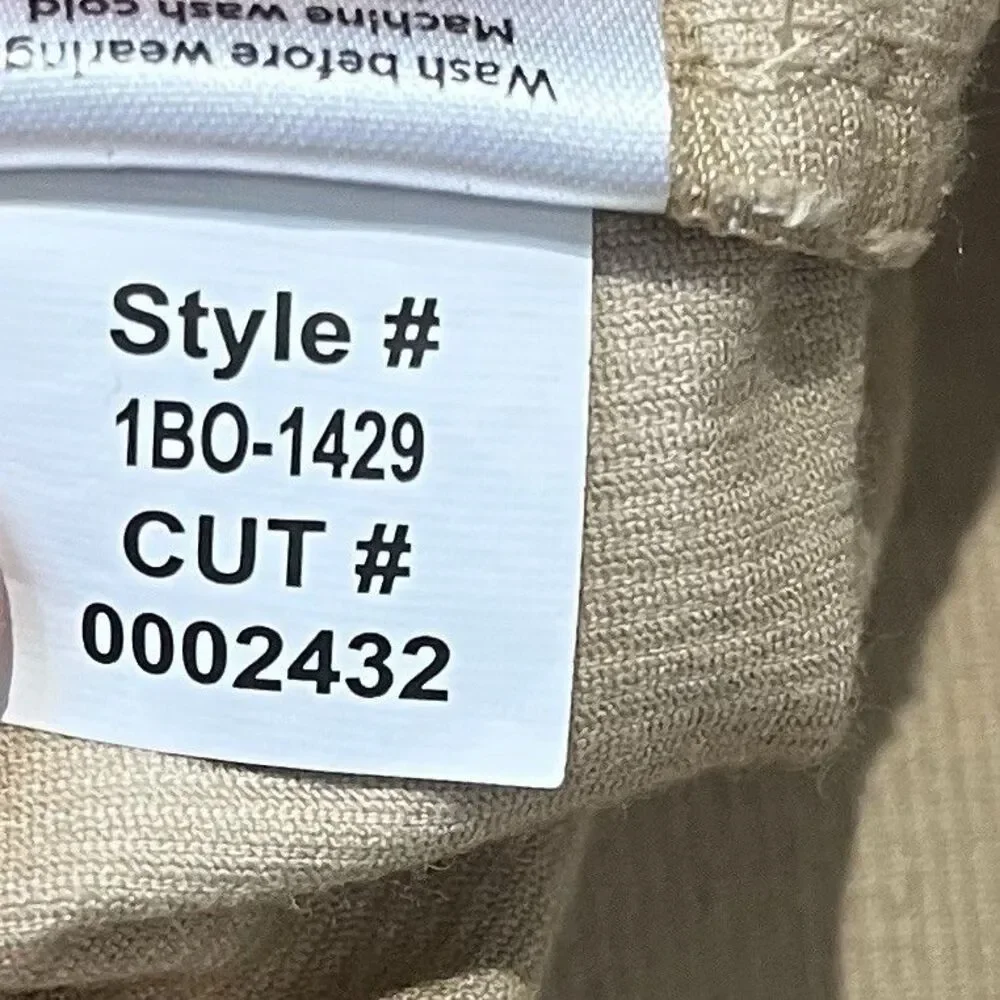 Mizzen Main Corduroy Pants Mens 33x30 Tan Leroy Slim Fit Career Preppy Pants